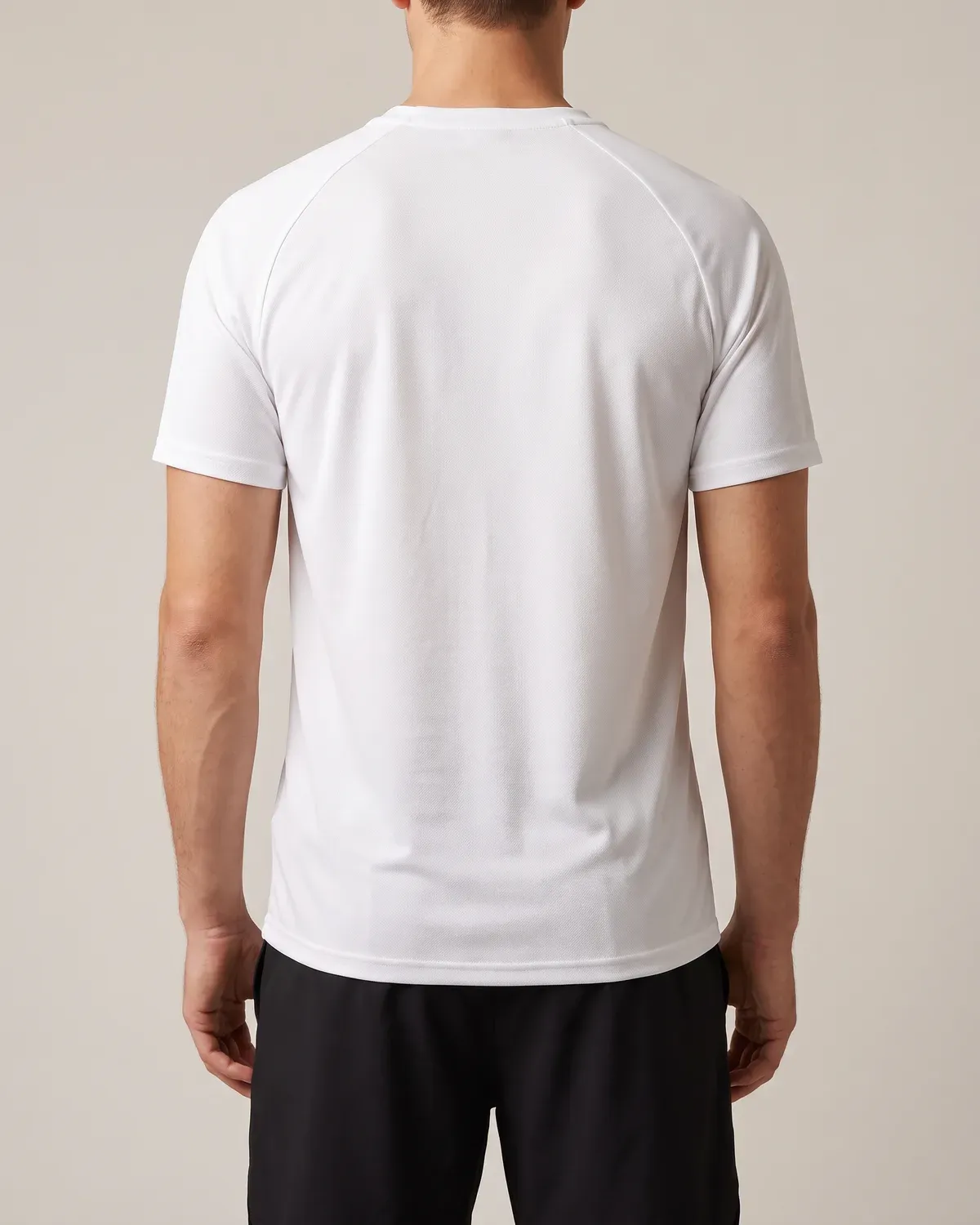 Base Training Tee in White, back